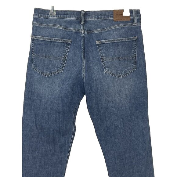 Men’s Lucky Brand Jeans Sz 36 X 32 (410 Athletic Slim) Lt. Wash Mid-rise - Picture 9 of 11